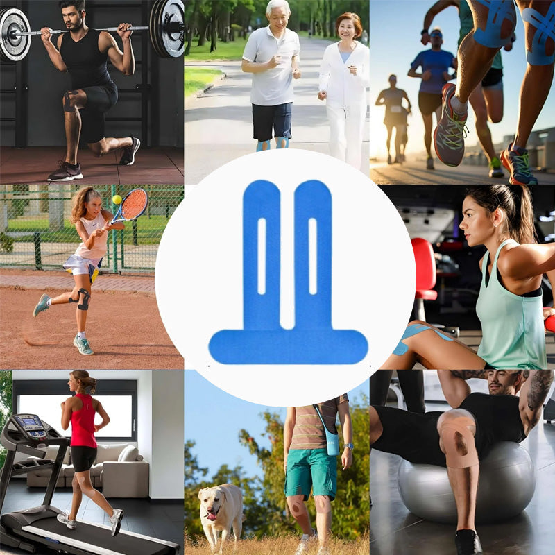 ✨🏃‍♂️Ready-to-Wear Support for Your Active Lifestyle--Precut Kinesiology Tape For Knees