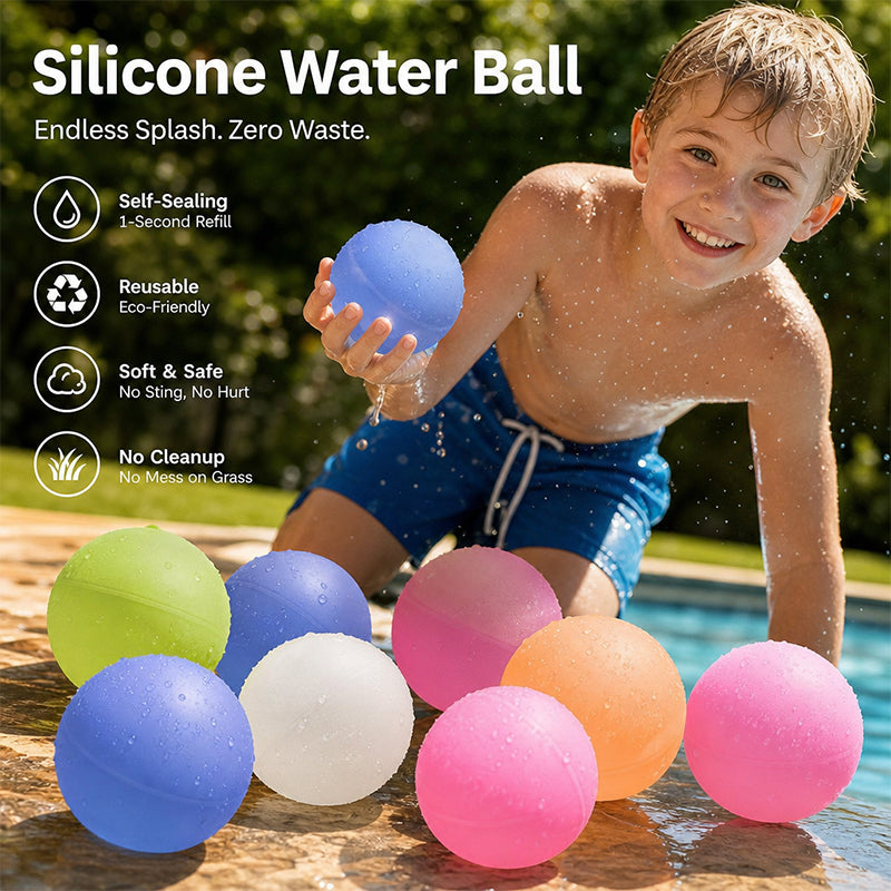 💦Dunk, Throw, Repeat🎈 Reusable Self-Sealing Water Balloon