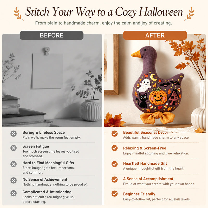 🎃Enchanting Autumn & Halloween Embroidery Kits 🎃✨