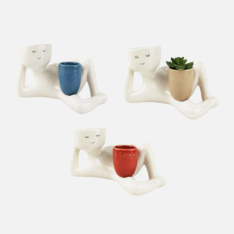 🌵Lazy Lounger Face Planter(Creative Double-Pot Edition) ✨