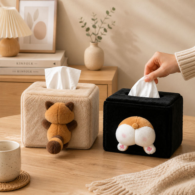 🐱Bring some cheeky fun to your home--Cat Butt Tissue Box