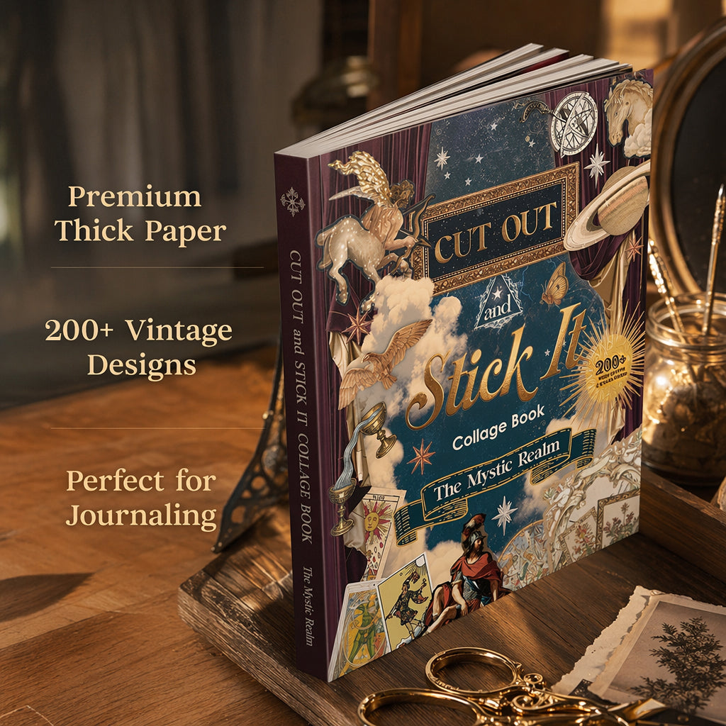 🔮New Arrival: The Mystic Realm Collage Activity Book🧙