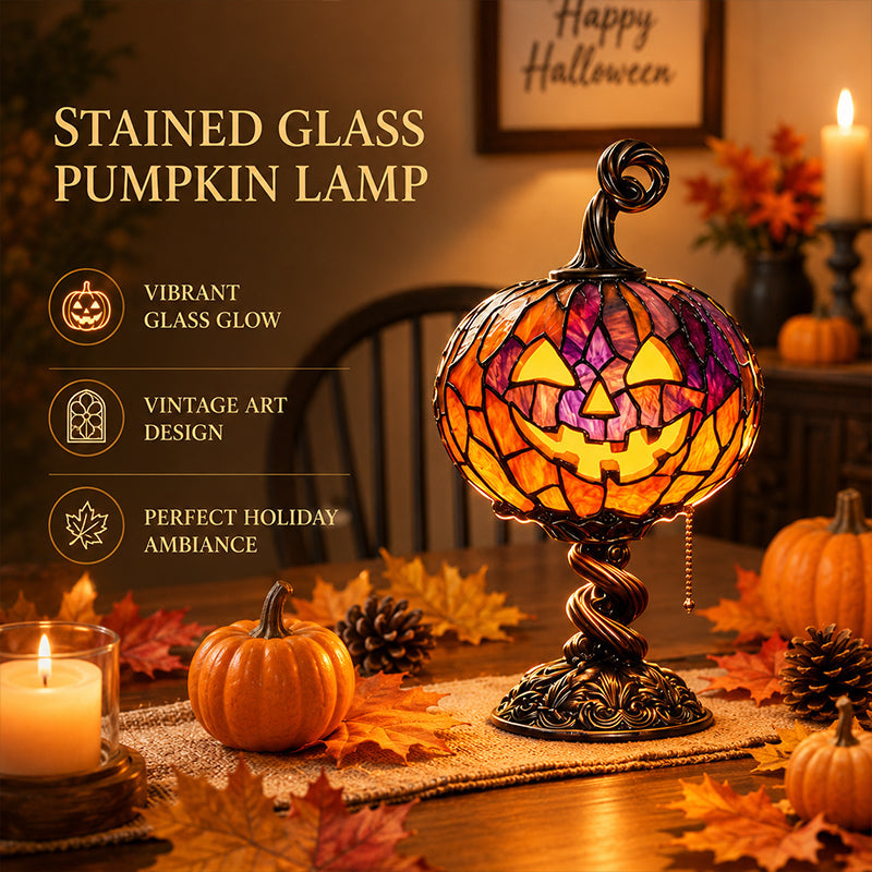 ✨Tall Pumpkin Lamp – Cast a Warm & Enchanting Glow This Autumn! 🎃✨