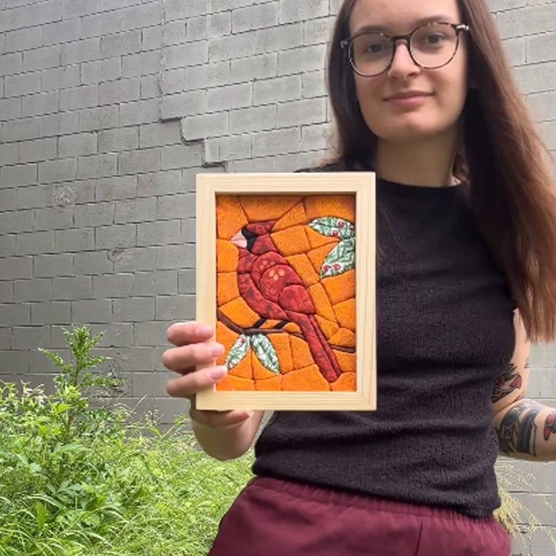 🖼️ Hand-stitched 3D quilted decorative painting 🏡✨