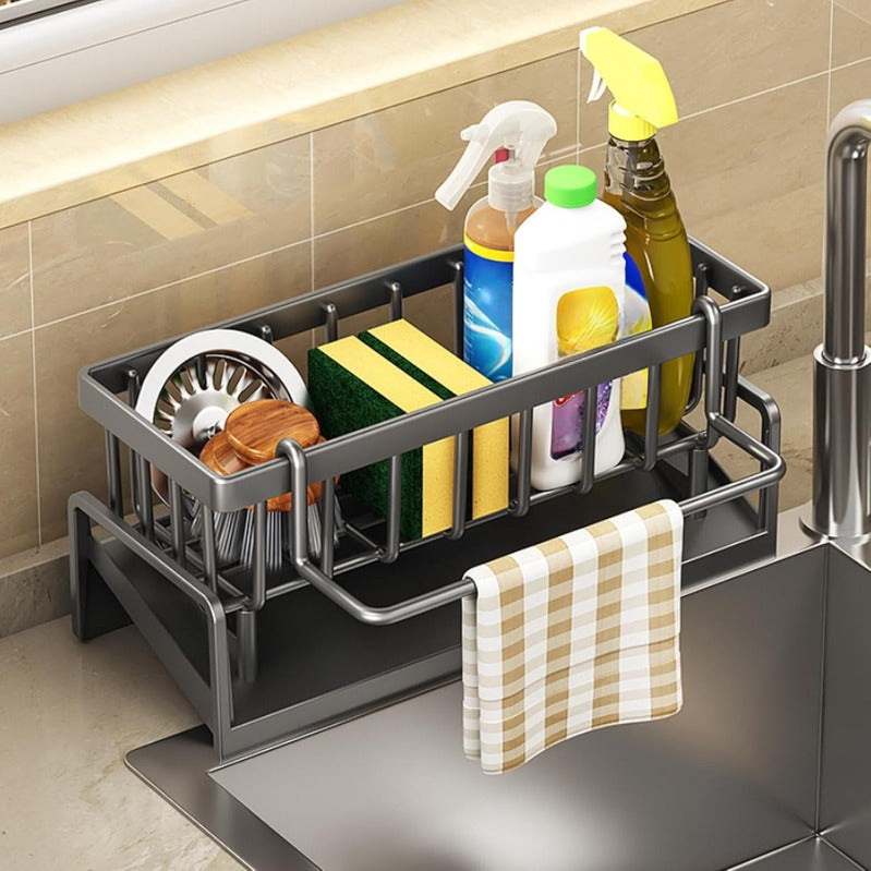 🧽Eradicate the mess of wet sponges in the sink once and for all! 🛑Multifunctional sink organize