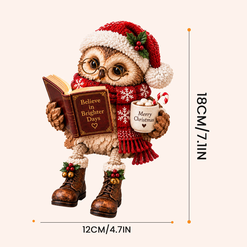 🦉 Reading Owl Figurine – A Tiny Bookworm Buddy with Big Heart Energy✨