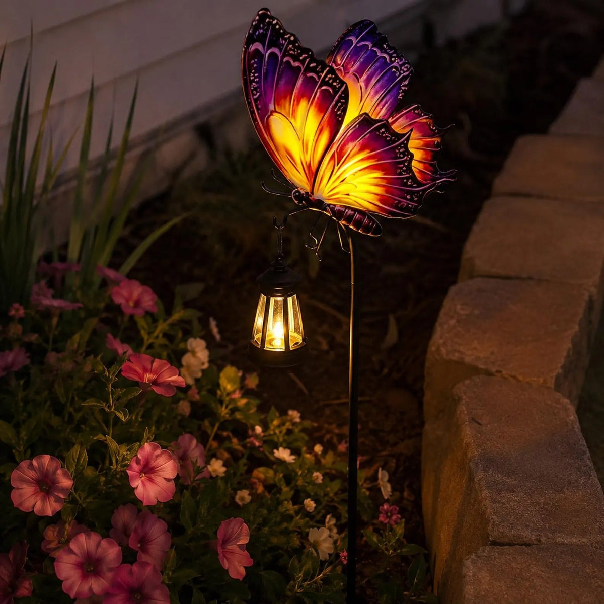🦋☀️ Solar Butterfly Garden Light--colourful by day, warm glow by night