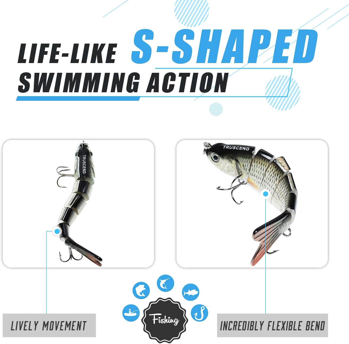 🐟 6-Segment Articulated Lure: The ultra-realistic "S" swimming action that drives pike wild! 🎣