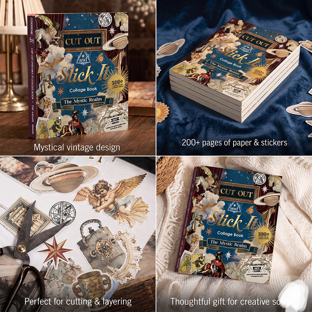 🔮New Arrival: The Mystic Realm Collage Activity Book🧙