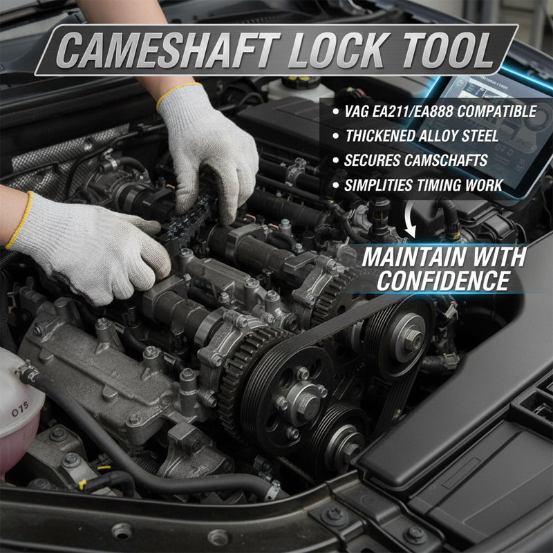 🔩Master Your Timing – Professional Camshaft Locking Tool🔧
