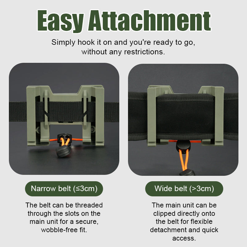 🎣 Hands-Free Fishing: Portable Belt Rod Holder for Lure & Wading 🎒