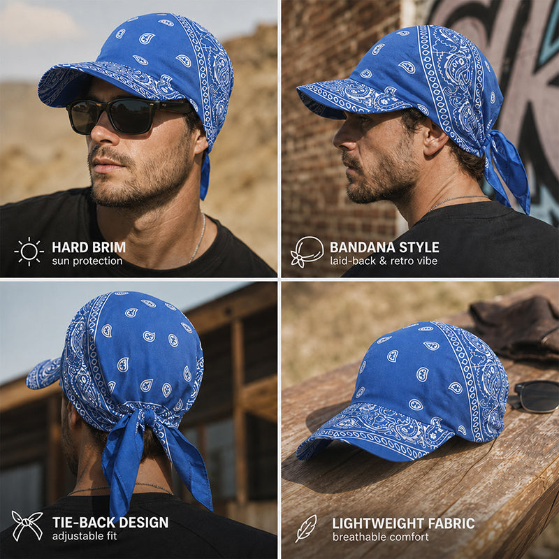 ☀️🧢 The 2-in-One Paisley Cap: High-Fashion Aesthetic Meets Total Sun Shield!