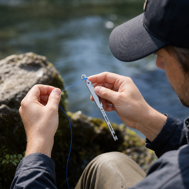 🎣Multi-functional 6-in-1 Fishing Knotter & Hook Remover Tool