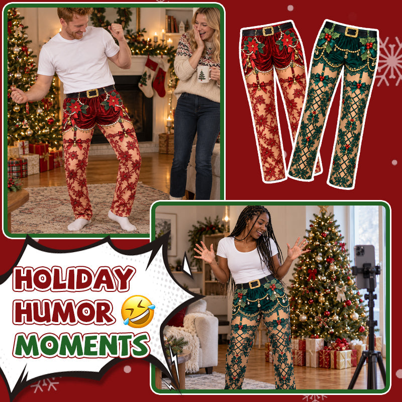 🎄 Funny Christmas Illusion Pants – A Walk-Around Holiday Joke That Steals the Spotlight