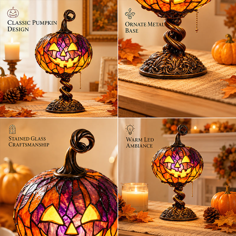 ✨Tall Pumpkin Lamp – Cast a Warm & Enchanting Glow This Autumn! 🎃✨