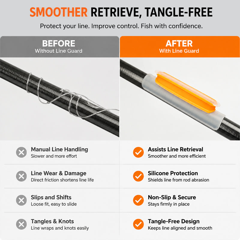 🎣 Detachable Silicone Rod Line Keeper — Tangle-Free Storage & Easy Transport for Every Angler! ✨🐟