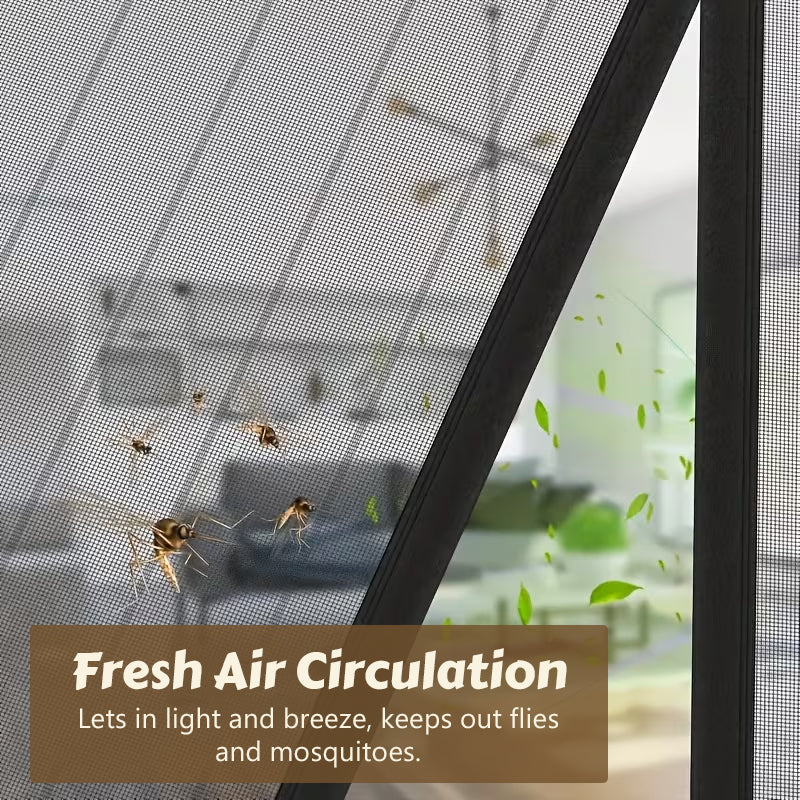 🦟 Keep pests out—installs in 2 minutes! The magnetic mesh door curtain! 🚪 Walk right in—it closes automatically! ✨