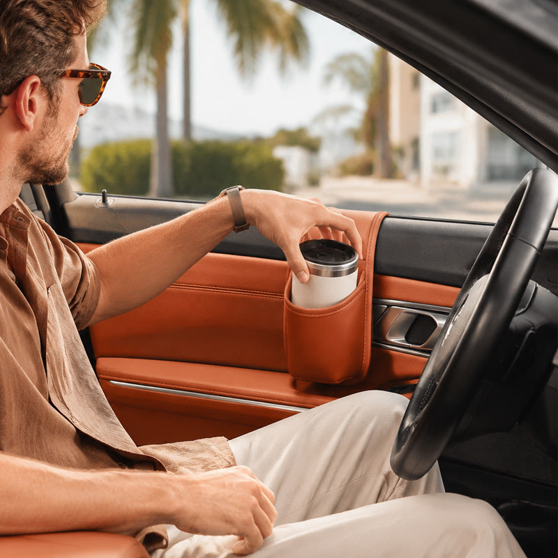 🚗 Multi-Functional Car Door Pocket — Expand Storage & Keep Drinks Secure on Every Drive! ✨🥤