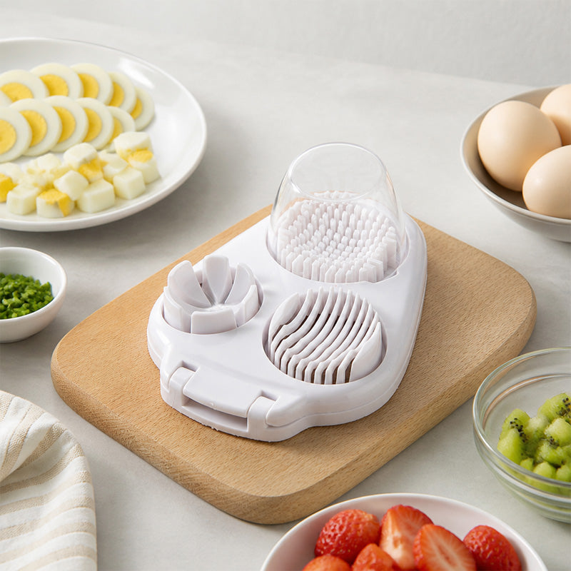 🥚3-in-1 Multifunctional Egg Slicer & Dicer - Perfect for Salads & Garnishes 🔪
