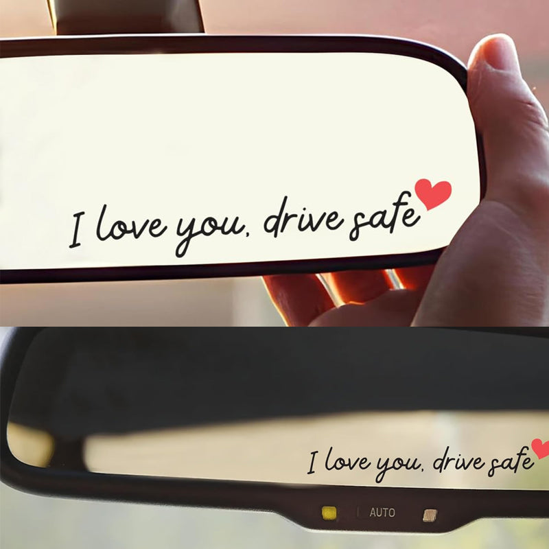 💖“I Love You Drive Safe“ mirror stickers