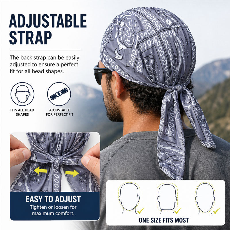 1+1 FREE OFFER! 🎁 Own the road, forget the sweat. 🚴‍♂️💨 Stretch pirate hat for outdoor sports