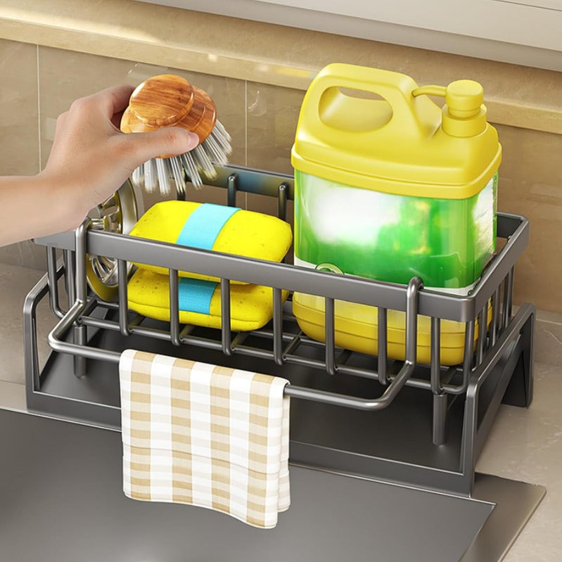 🧽Eradicate the mess of wet sponges in the sink once and for all! 🛑Multifunctional sink organize
