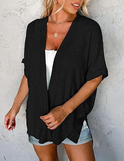 🌊2026 New Stylish Flowy Short Sleeve Cardigan