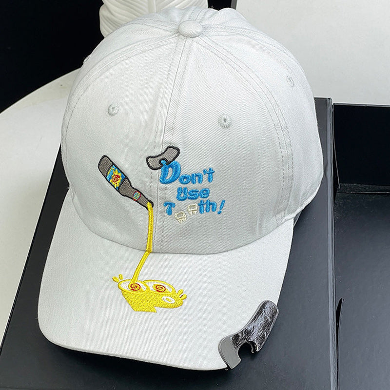 🧢 🍺Adjustable Outdoor Sun Hat-Built--In Bottle Opener Baseball Cap