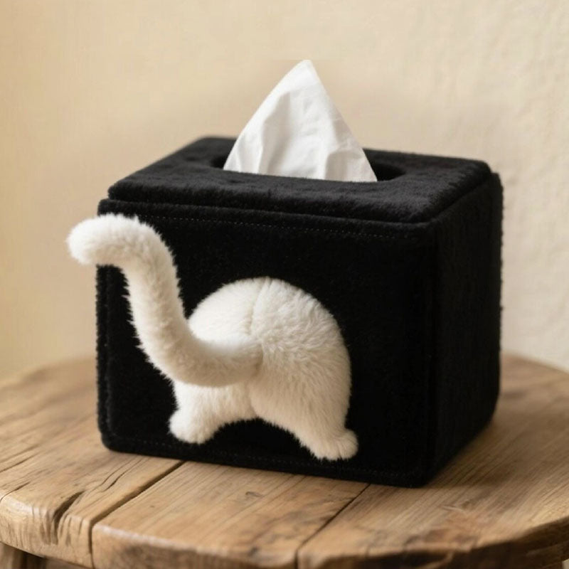 🐱Bring some cheeky fun to your home--Cat Butt Tissue Box
