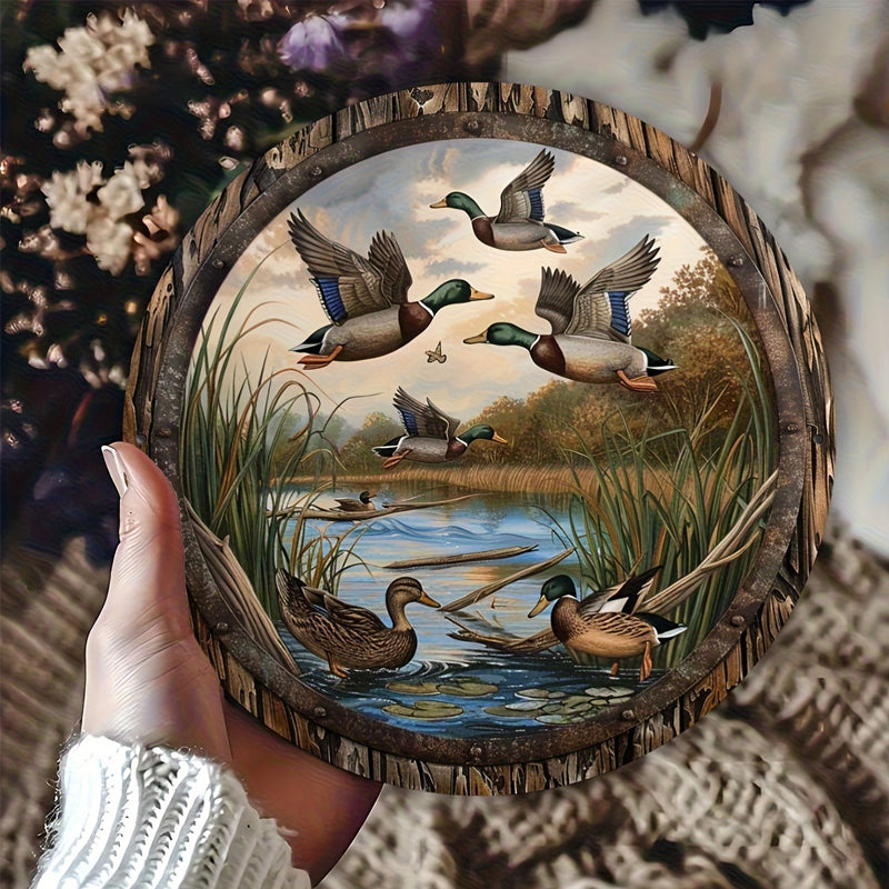 🏡 Plaque Métal Vintage "Esprit de la Ferme" 🐓