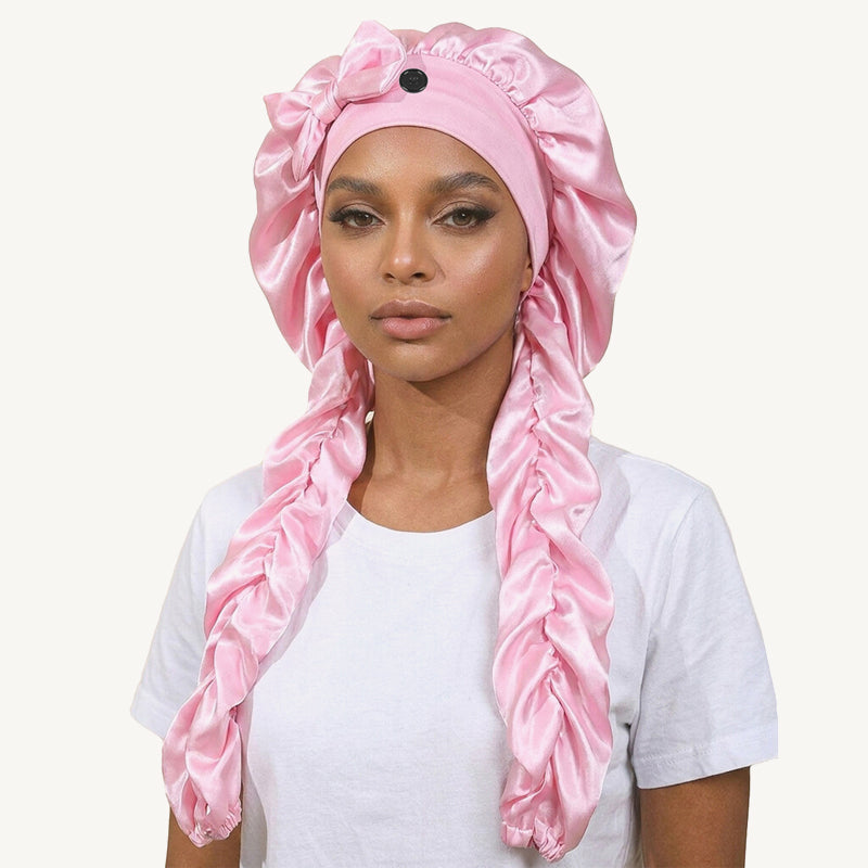 ✨Silk Sleeping Cap | ❤️Say goodbye to tangled hair and enjoy a long-lasting, luxurious sleep!