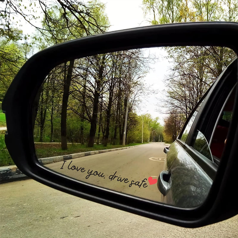 💖“I Love You Drive Safe“ mirror stickers