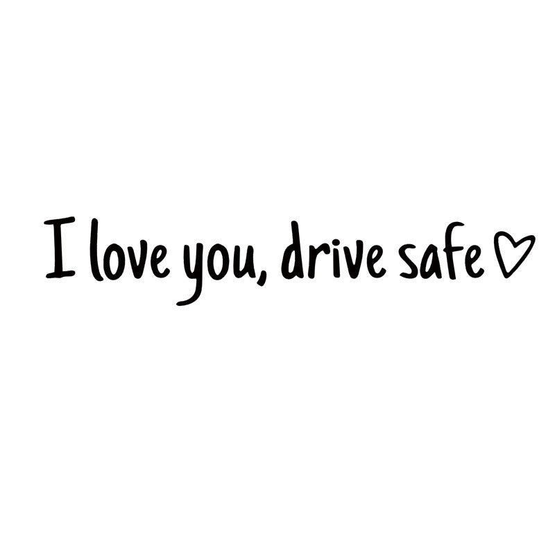 💖“I Love You Drive Safe“ mirror stickers
