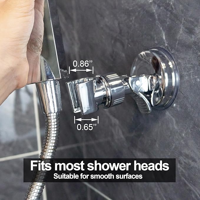 ✨Place Your Shower Head Exactly Where You Need It Drill-Free! 🚿