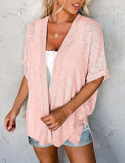 🌊2026 New Stylish Flowy Short Sleeve Cardigan