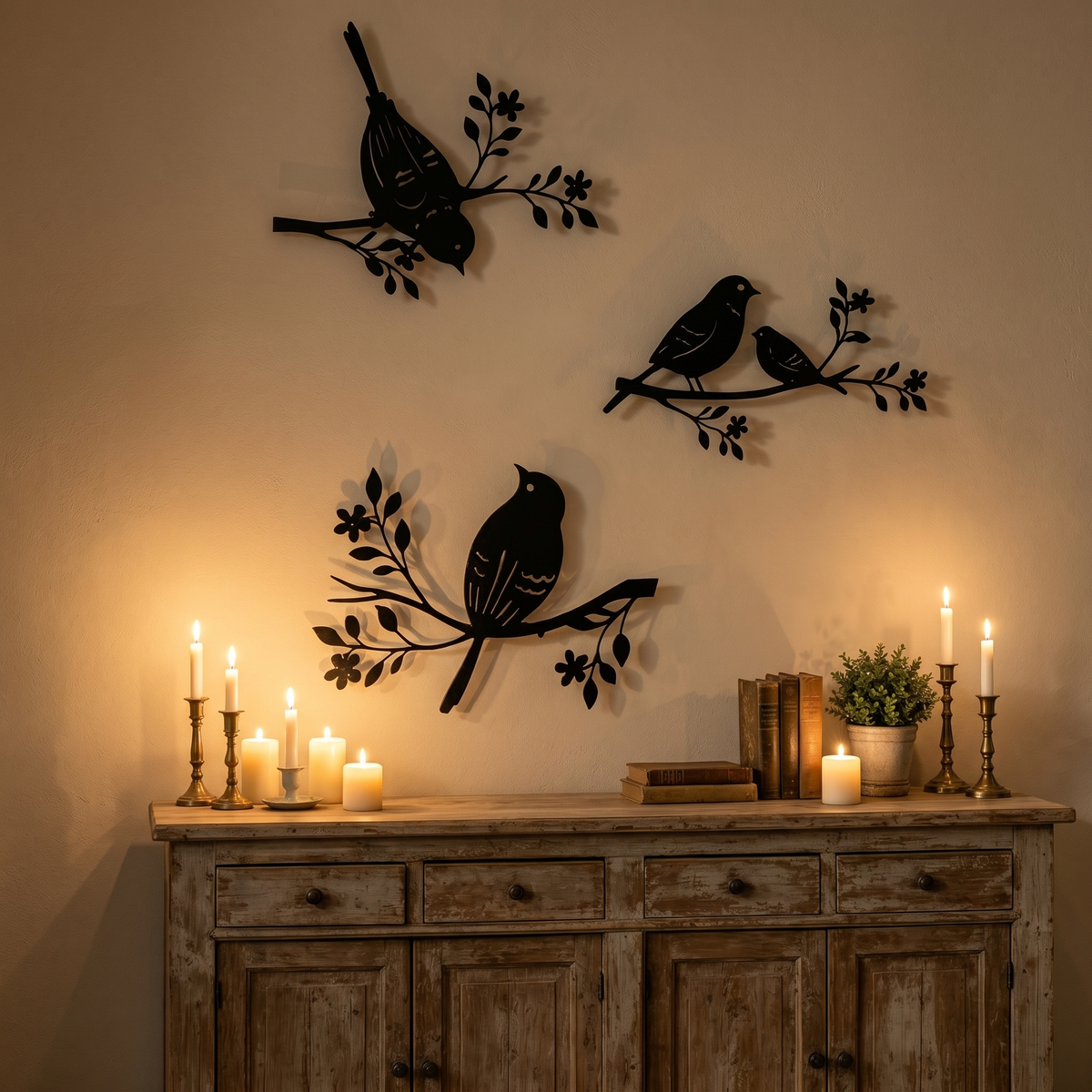 ✨ Metal Bird Wall Decor Set of 3--nature-inspired accents for indoor and outdoor walls