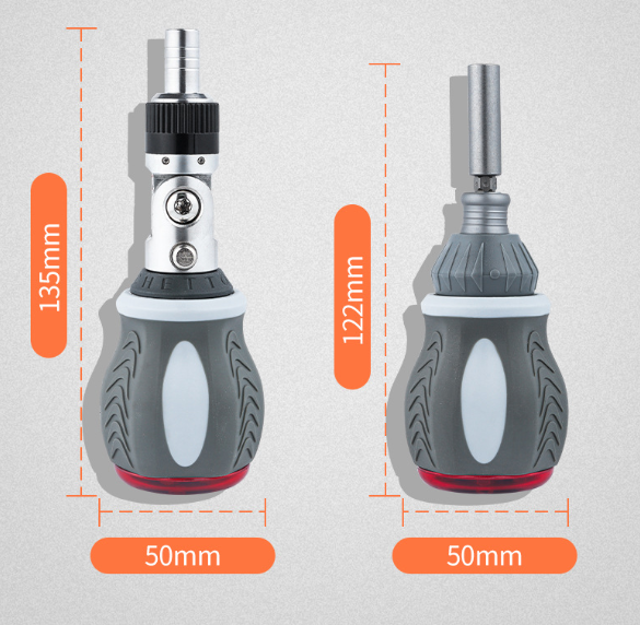 🛠️One Tool, Infinite Solutions. 🏠Versatile 9-in-1 Magnetic Ratcheting Screwdriver Bit Kit