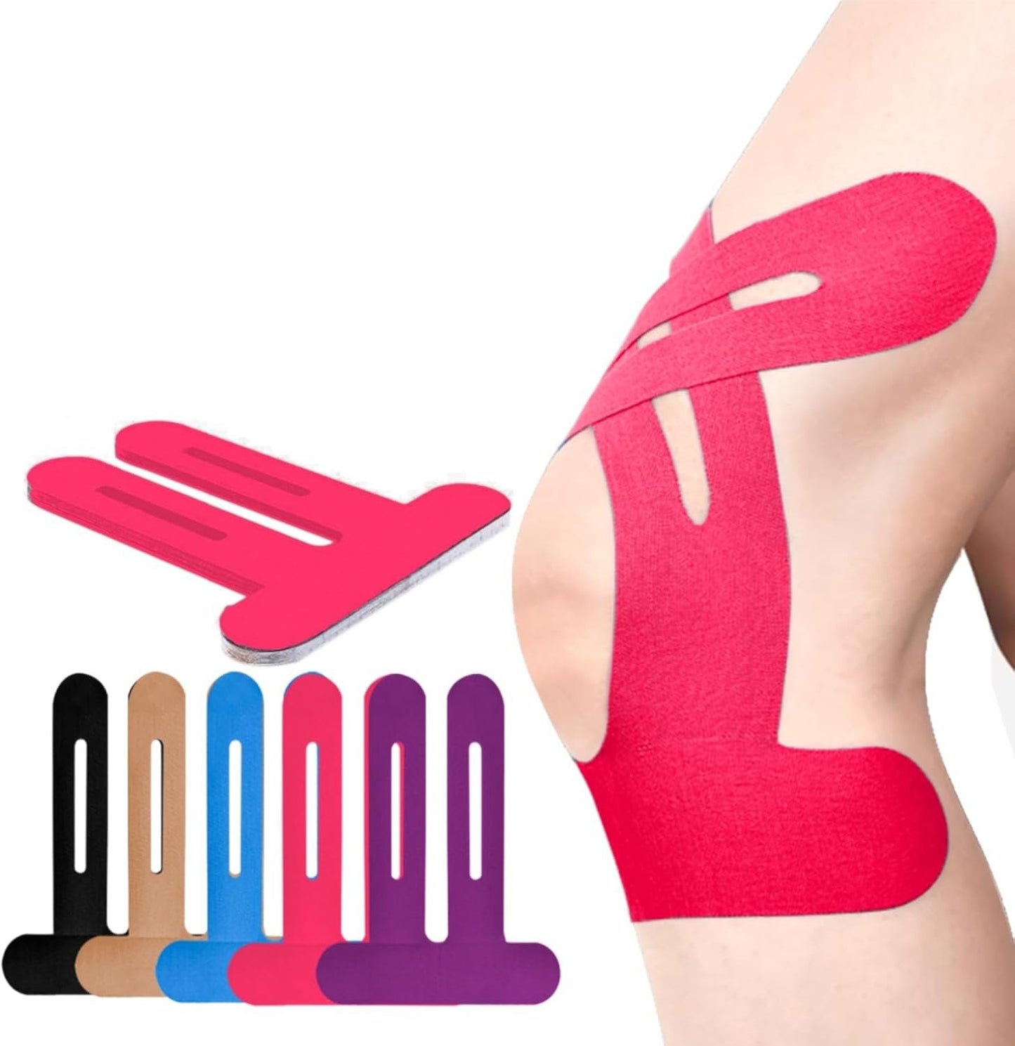 ✨🏃‍♂️Ready-to-Wear Support for Your Active Lifestyle--Precut Kinesiology Tape For Knees