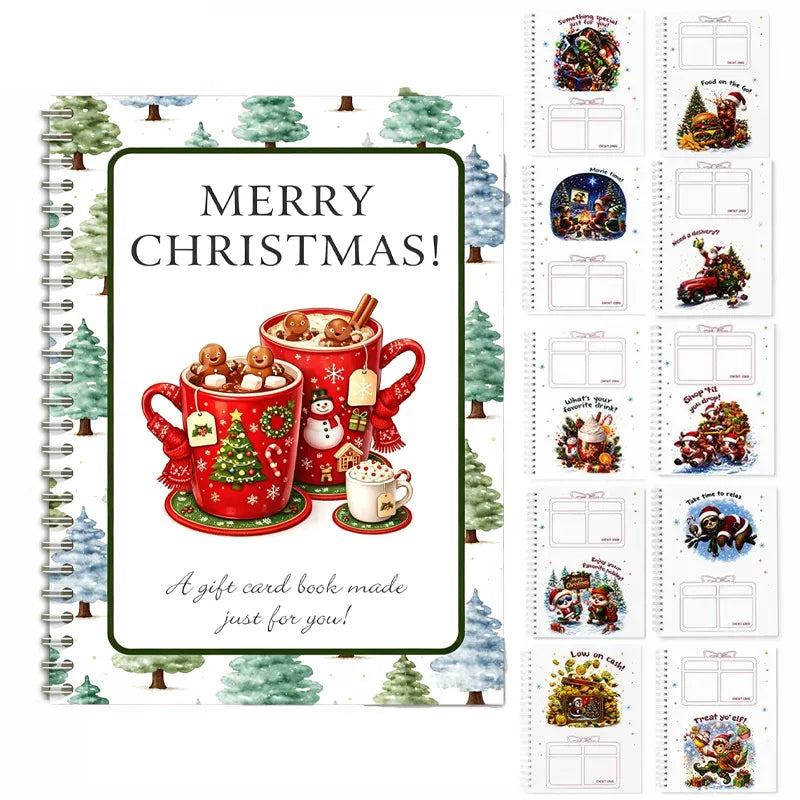 🎄📖 12-Page Gift Card Album-Turn Gift Cards Into a Christmas Surprise Experience