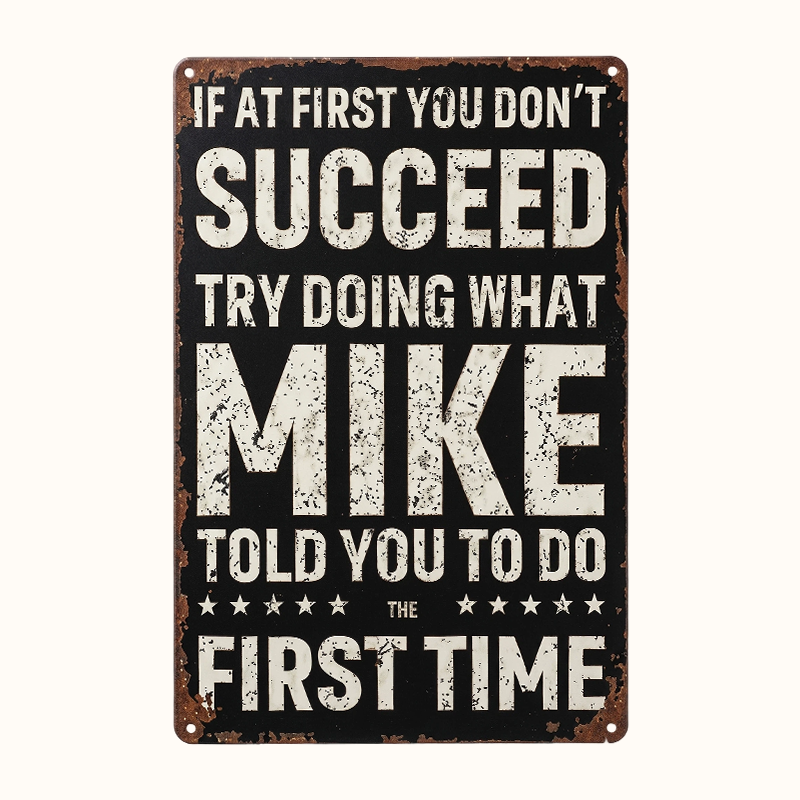 😄 Vintage Witty Metal Wall Sign — Instant Humour & Personality for Your Office or Garage! ✨🛠️