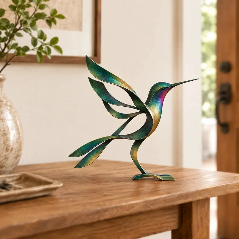 🕊️✨ Metal Bird Sculpture--a flowing silhouette that lifts any corner
