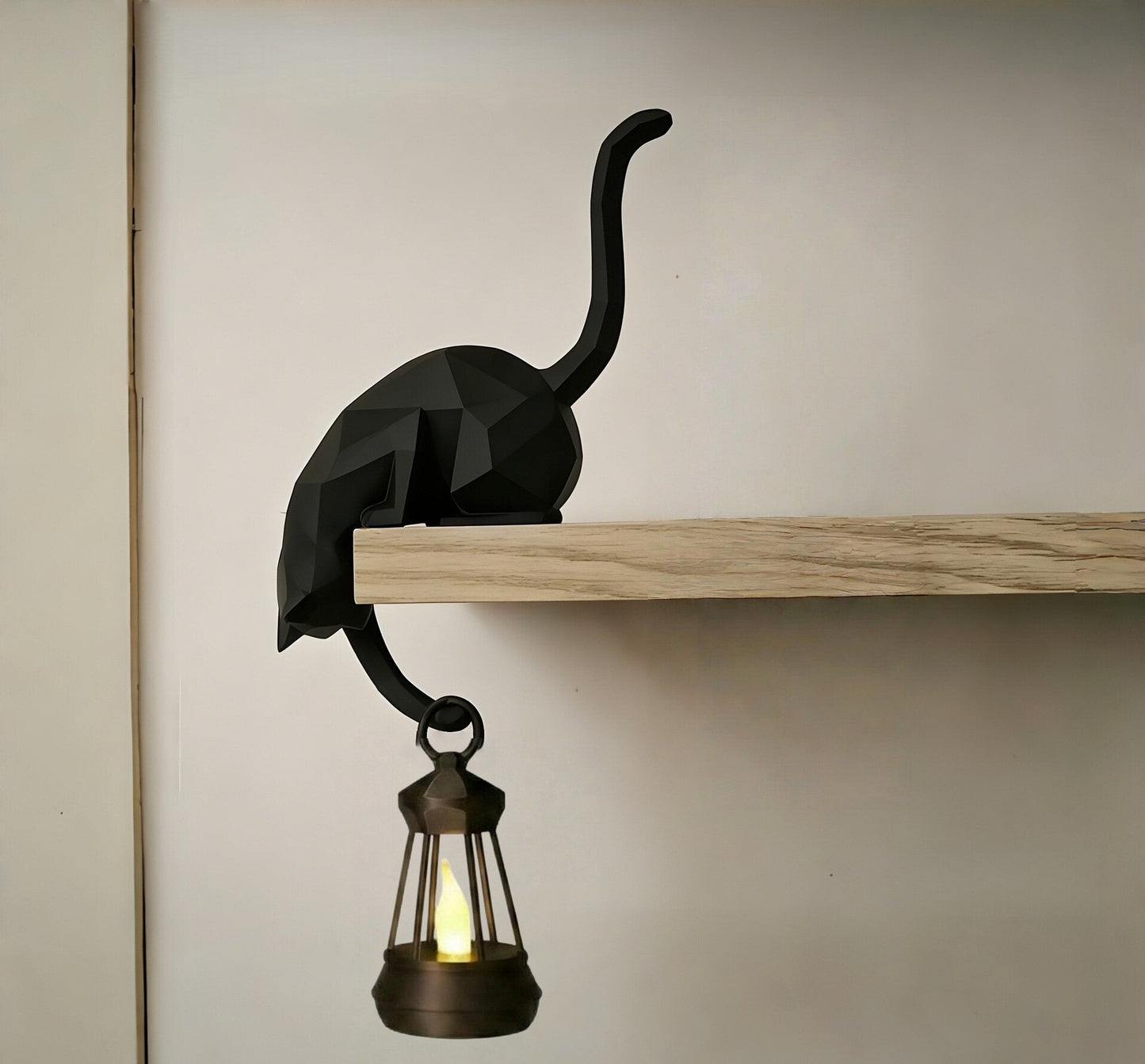 🐈Creative Black Cat Tail Key Holder Hanging Hook For Home Decoration