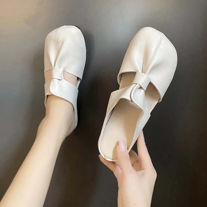🔥Unmissable offer: 49% discount🔥Women's openwork flat mules