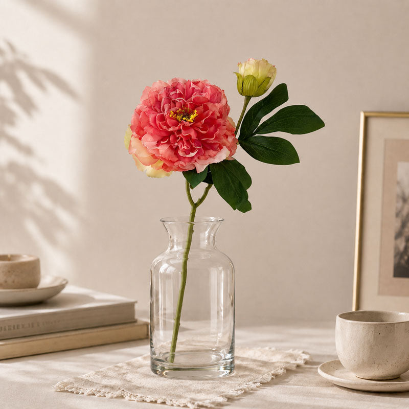 🌸 Artificial Peony Flowers Foil Edges - High-Quality Home Decor
