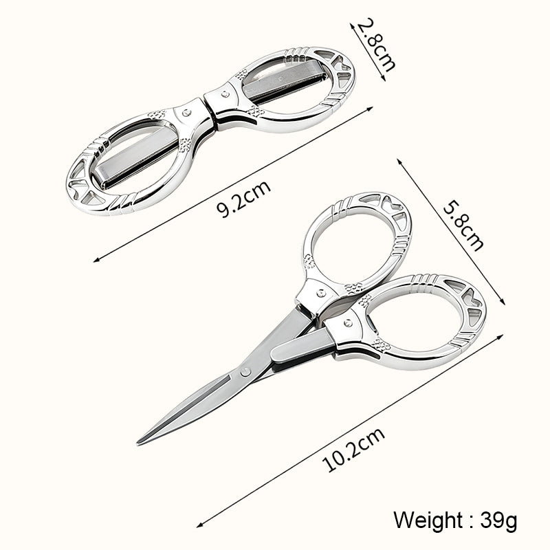 ✂️Portable stainless steel folding scissors in the shape of a kissing fish 🐟