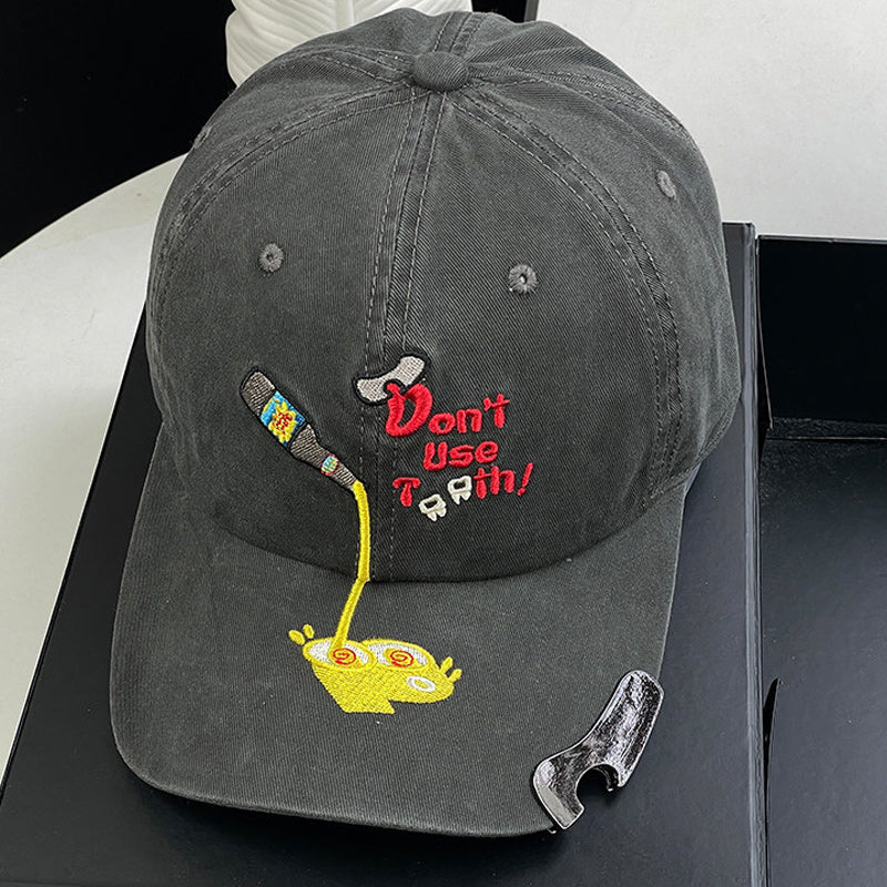 🧢 🍺Adjustable Outdoor Sun Hat-Built--In Bottle Opener Baseball Cap