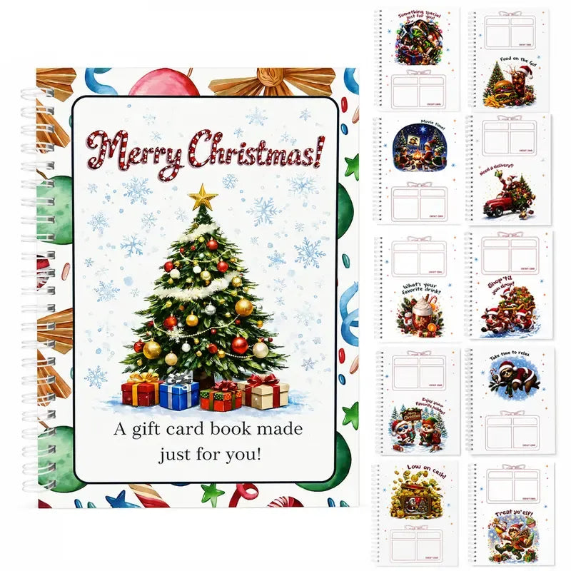 🎄📖 12-Page Gift Card Album-Turn Gift Cards Into a Christmas Surprise Experience