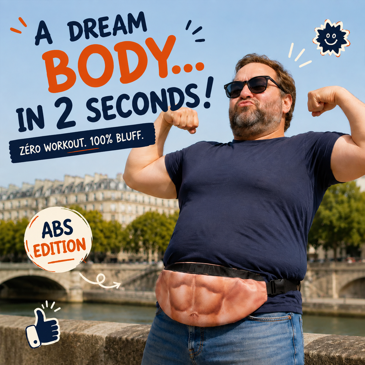 😂 The Dadbag Beer Belly Bumbag — Funny Novelty Waist Pack for Parties & Festivals