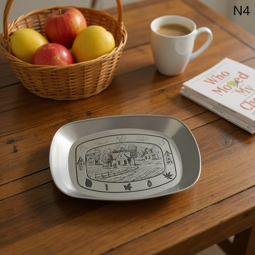 🍽️ Retro-style dinner plat--Upgrade your dinner parties with timeless elegance ✨
