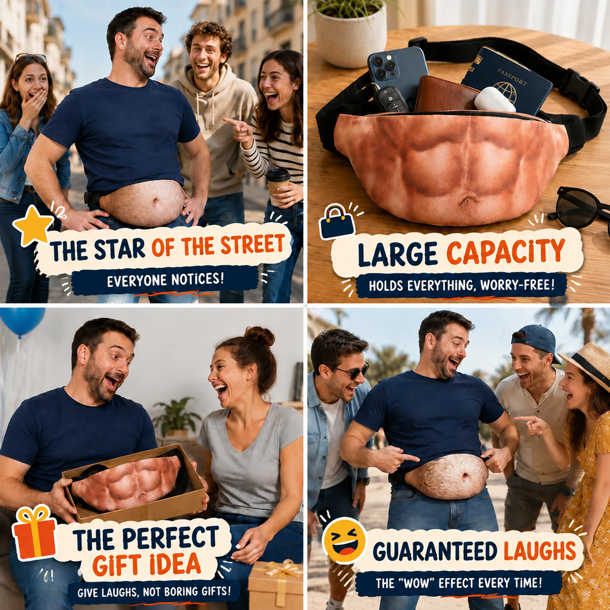 😂 The Dadbag Beer Belly Bumbag — Funny Novelty Waist Pack for Parties & Festivals